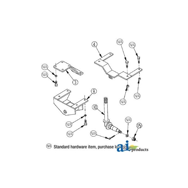 Steering Bracket Assembly 13" x5" x5.5"